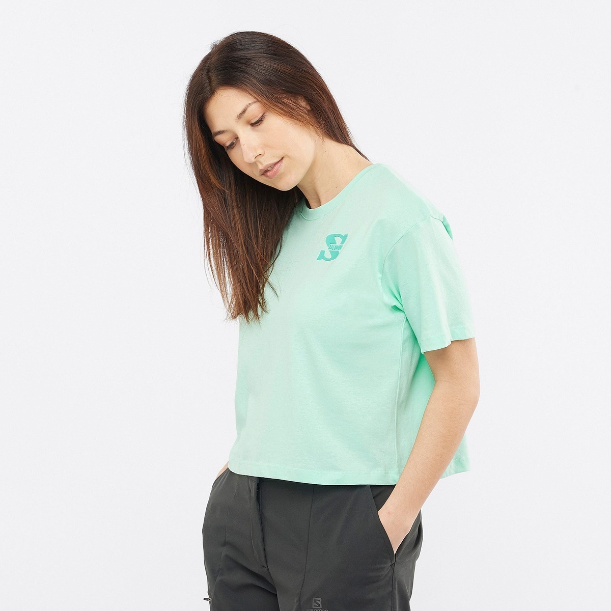 OUTLIFE SS CROP TEE W